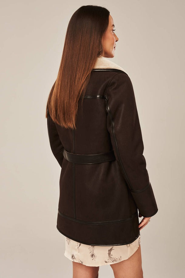 Women's Brown Sheepskin Shearling Jacket