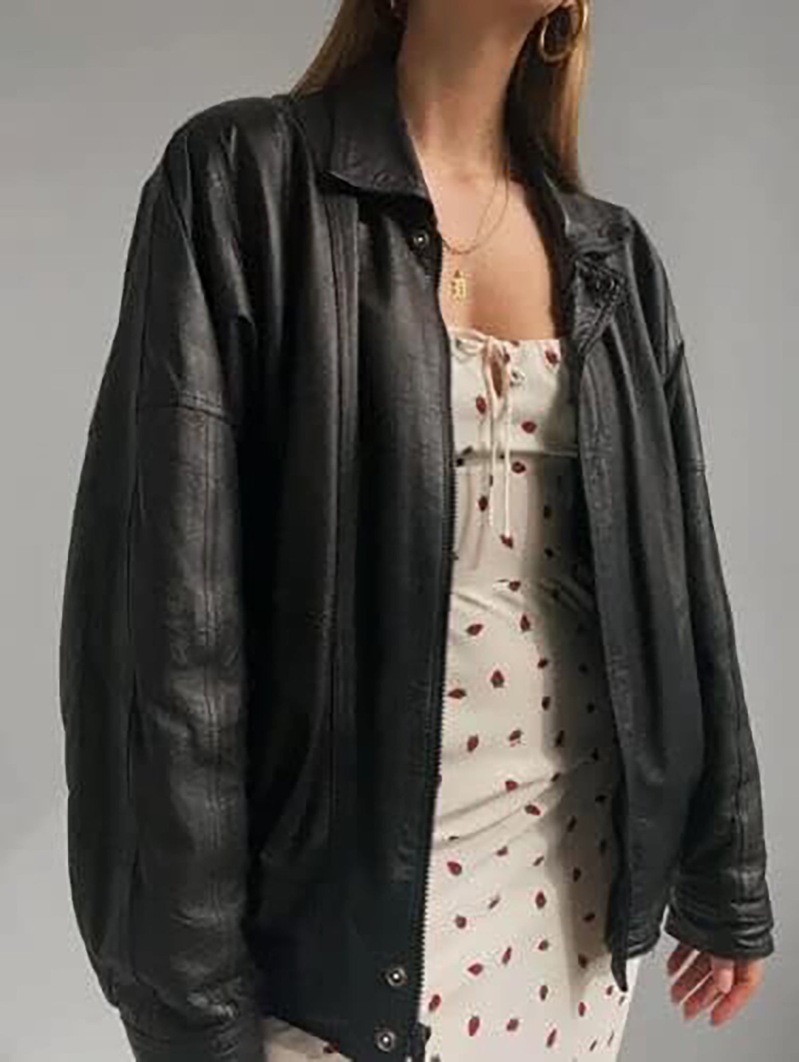 Women's Black Oversized Jacket